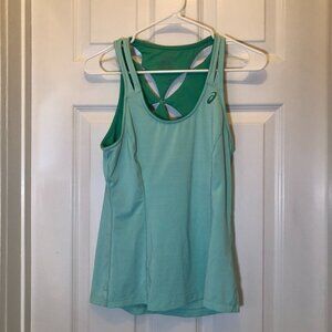 ASICS Sana Contour Green Tank Size M
